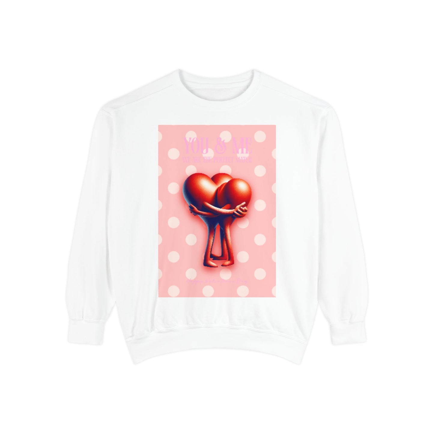 Heart Intertwined Sweatshirt - Two Hearts Design