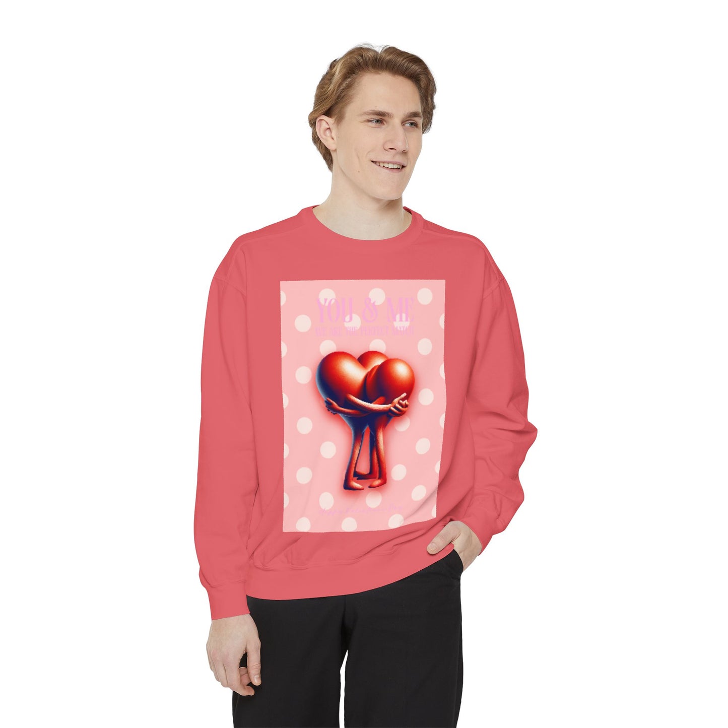 Heart Intertwined Sweatshirt - Two Hearts Design