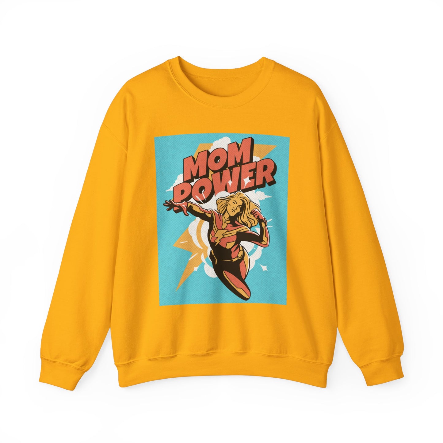 Mom Power Unisex Heavy Blend™ Crewneck Sweatshirt - Perfect Gift for Moms