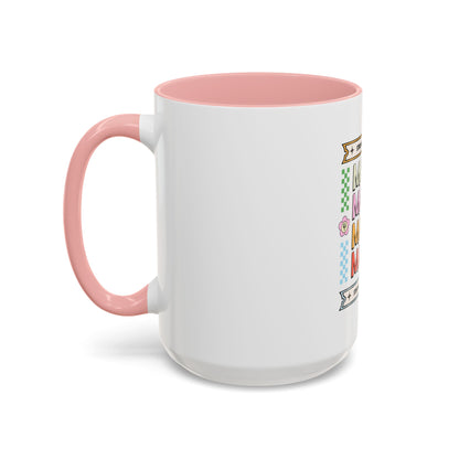 Strong As A Mother Coffee Mug - Colorful Accent Mug for Moms