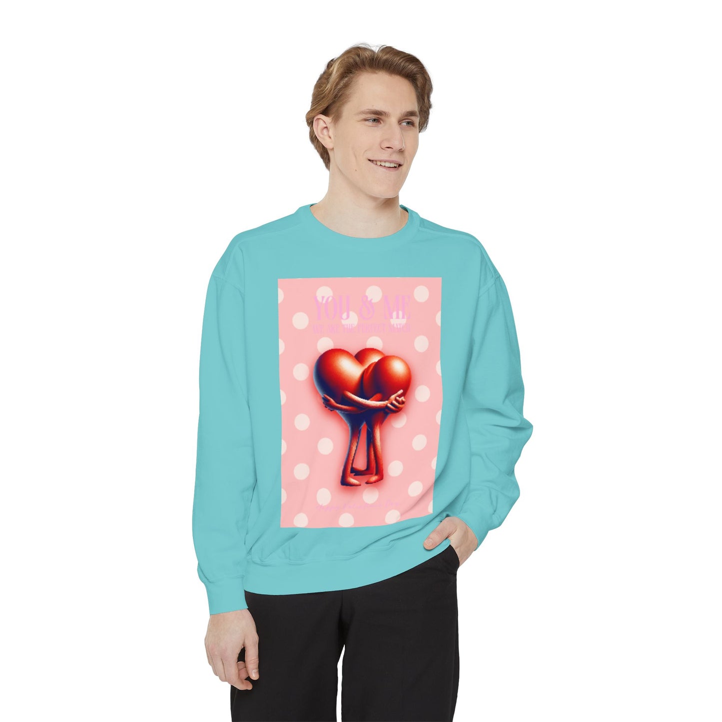 Heart Intertwined Sweatshirt - Two Hearts Design