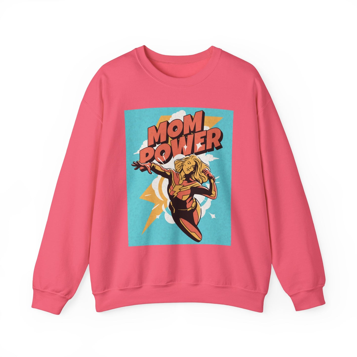 Mom Power Unisex Heavy Blend™ Crewneck Sweatshirt - Perfect Gift for Moms