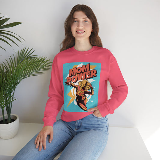 Mom Power Unisex Heavy Blend™ Crewneck Sweatshirt - Perfect Gift for Moms