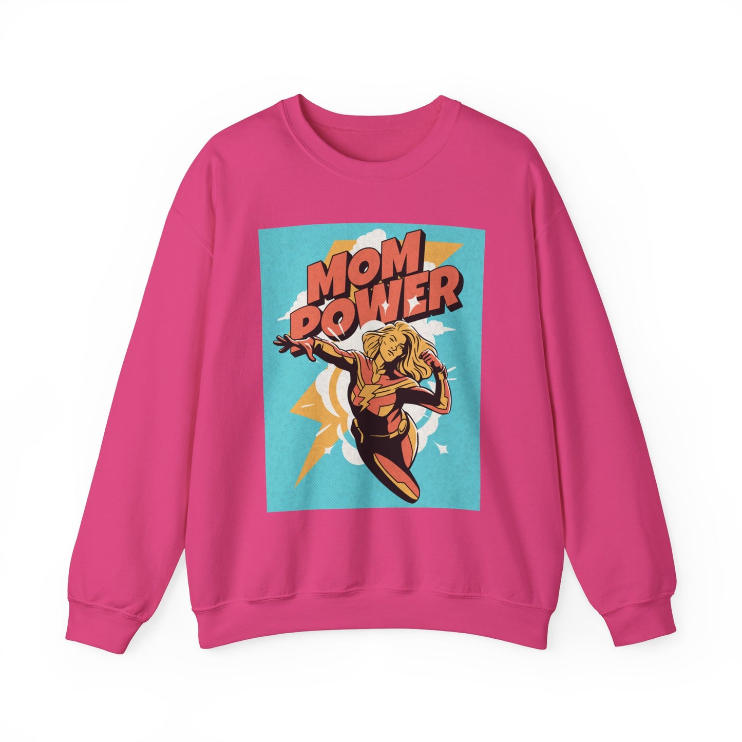 Mom Power Unisex Heavy Blend™ Crewneck Sweatshirt - Perfect Gift for Moms