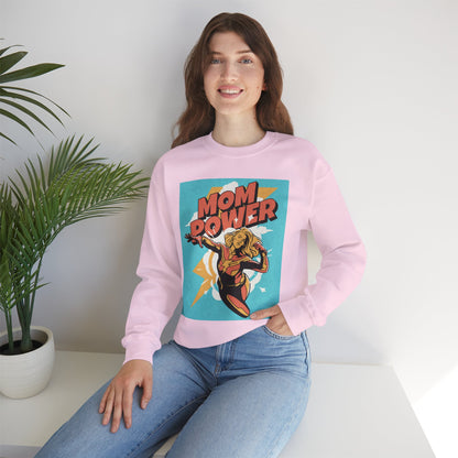 Mom Power Unisex Heavy Blend™ Crewneck Sweatshirt - Perfect Gift for Moms