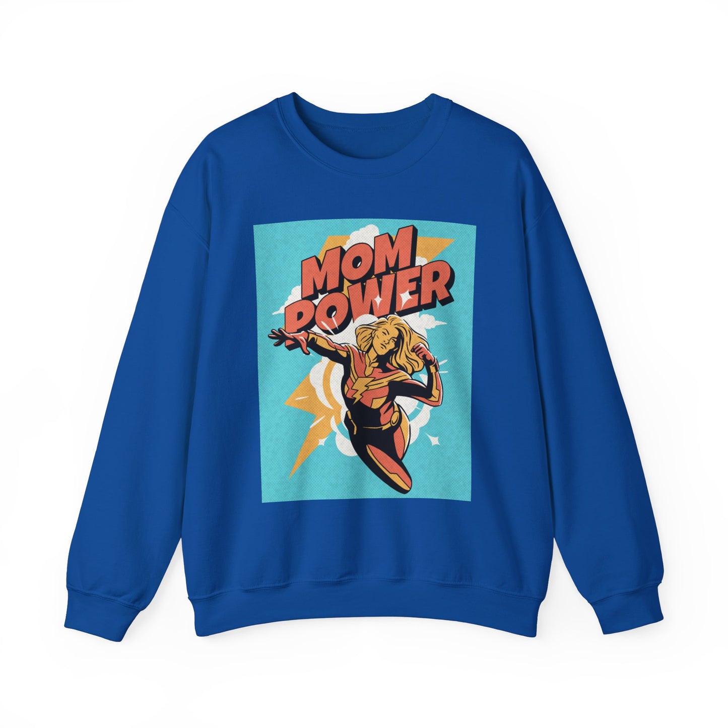 Mom Power Unisex Heavy Blend™ Crewneck Sweatshirt - Perfect Gift for Moms