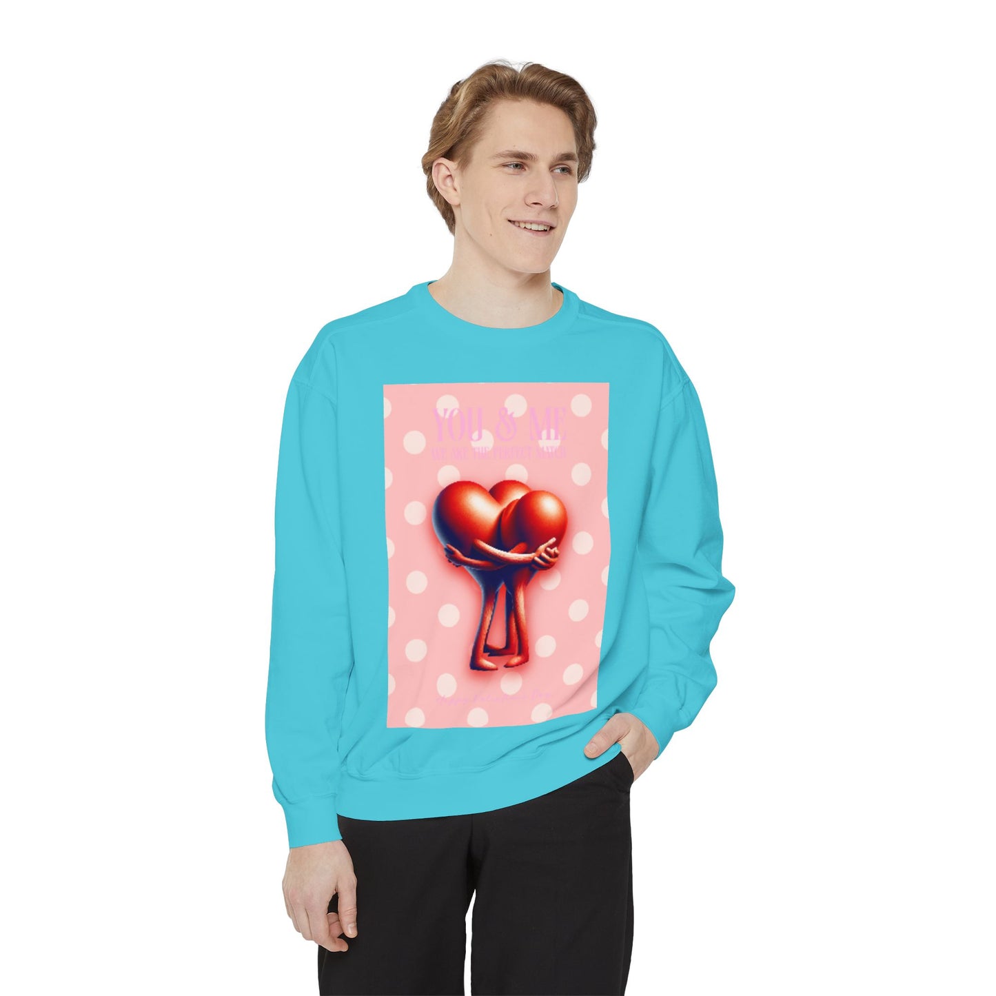 Heart Intertwined Sweatshirt - Two Hearts Design