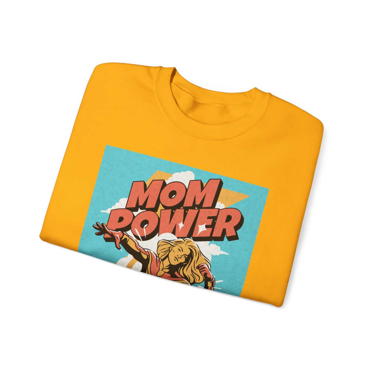 Mom Power Unisex Heavy Blend™ Crewneck Sweatshirt - Perfect Gift for Moms