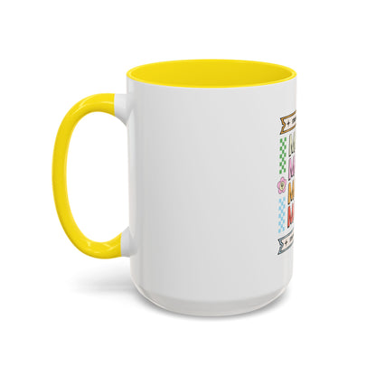 Strong As A Mother Coffee Mug - Colorful Accent Mug for Moms