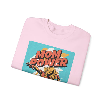 Mom Power Unisex Heavy Blend™ Crewneck Sweatshirt - Perfect Gift for Moms