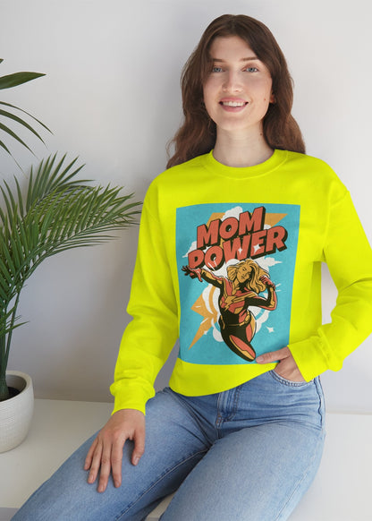 Mom Power Unisex Heavy Blend™ Crewneck Sweatshirt - Perfect Gift for Moms