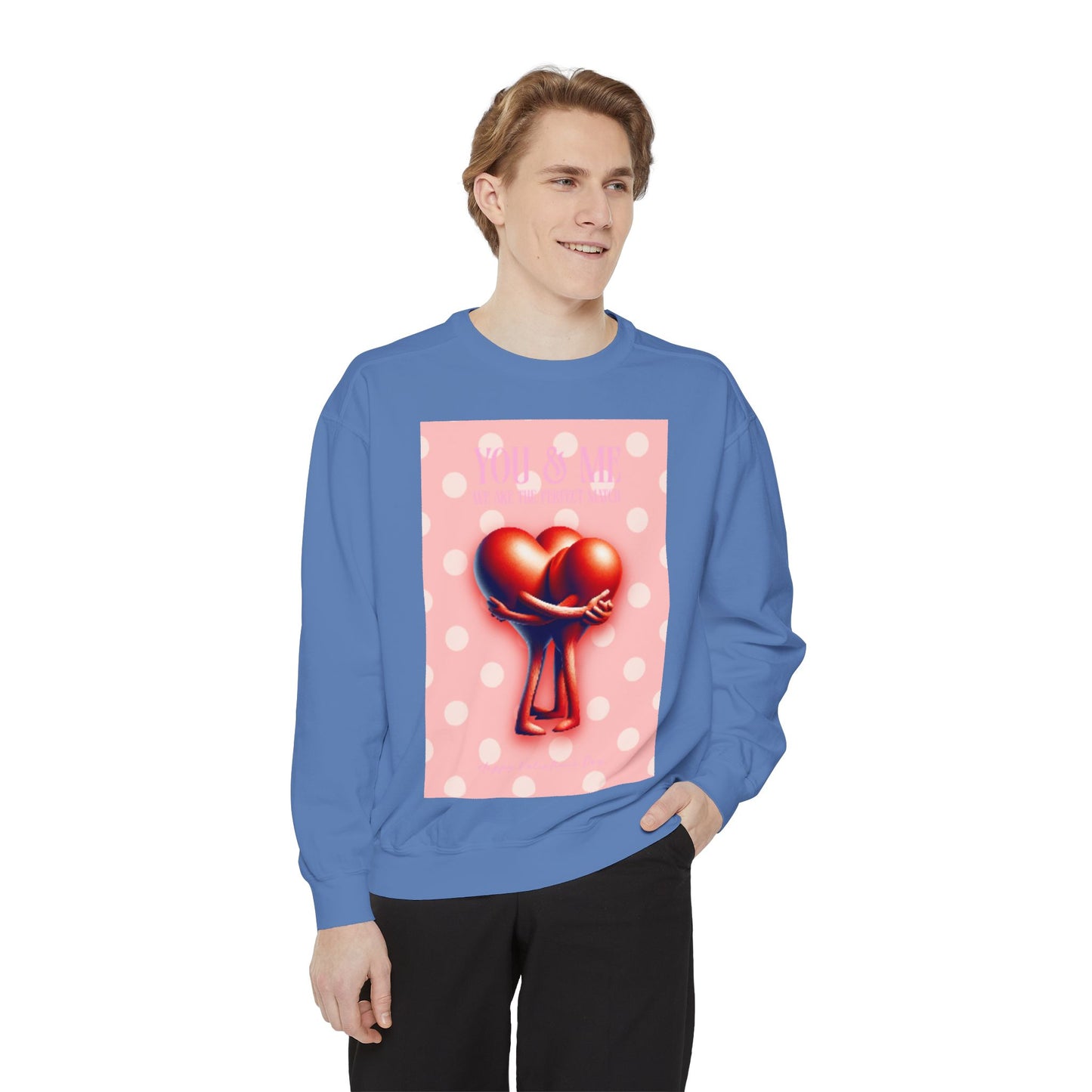 Heart Intertwined Sweatshirt - Two Hearts Design