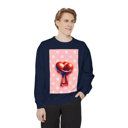 Heart Intertwined Sweatshirt - Two Hearts Design