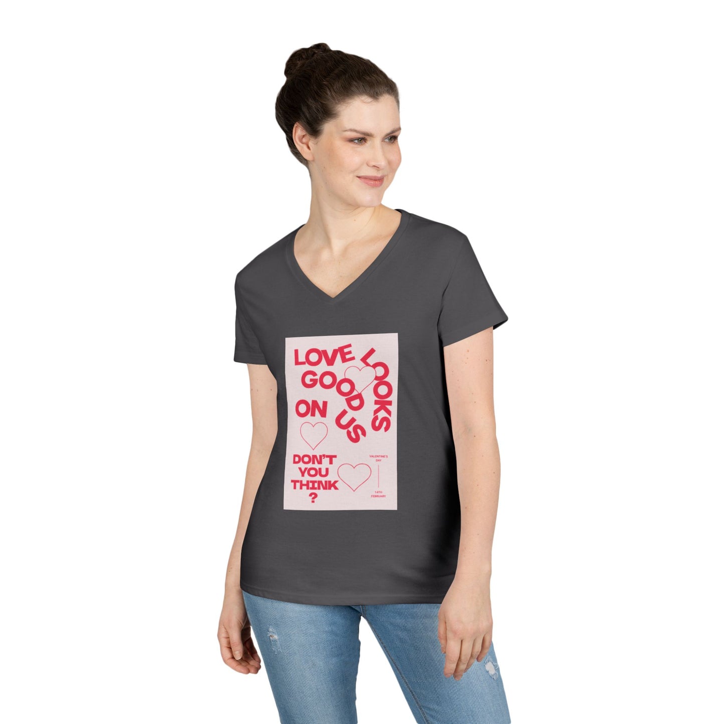 Love Looks Good Ladies' V-Neck Tee