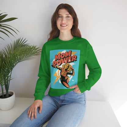 Mom Power Unisex Heavy Blend™ Crewneck Sweatshirt - Perfect Gift for Moms