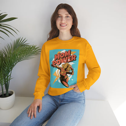 Mom Power Unisex Heavy Blend™ Crewneck Sweatshirt - Perfect Gift for Moms