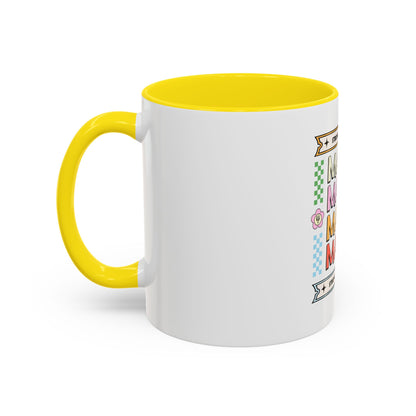 Strong As A Mother Coffee Mug - Colorful Accent Mug for Moms