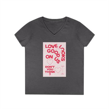 Love Looks Good Ladies' V-Neck Tee