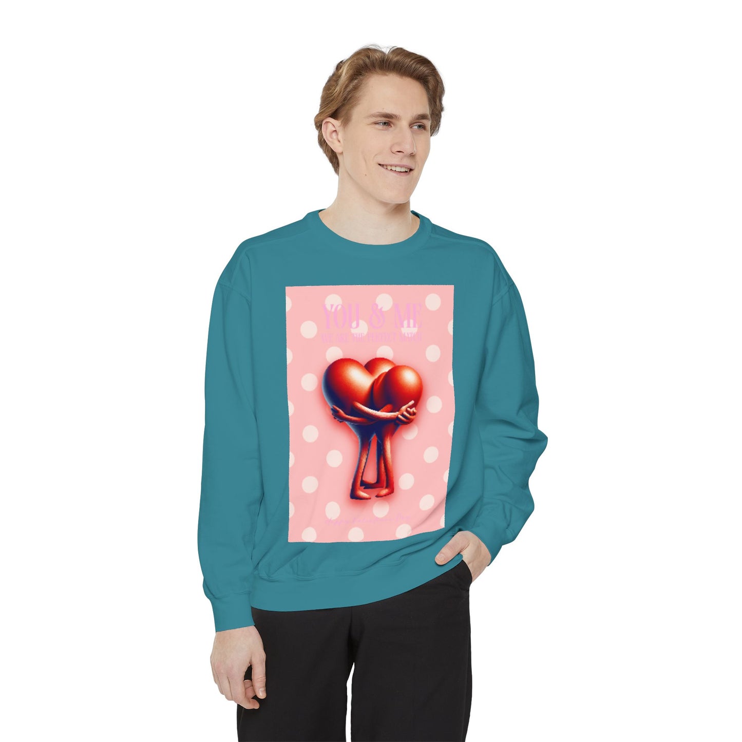 Heart Intertwined Sweatshirt - Two Hearts Design