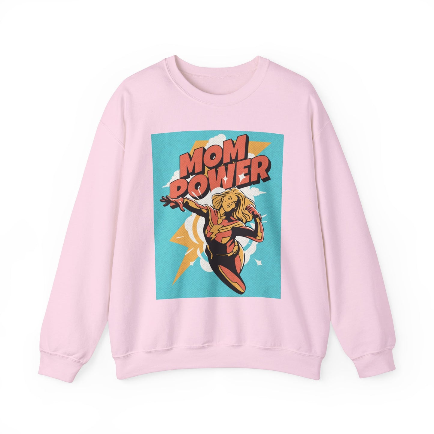 Mom Power Unisex Heavy Blend™ Crewneck Sweatshirt - Perfect Gift for Moms