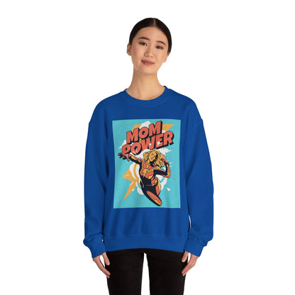 Mom Power Unisex Heavy Blend™ Crewneck Sweatshirt - Perfect Gift for Moms