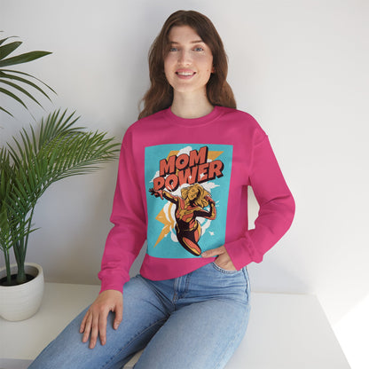 Mom Power Unisex Heavy Blend™ Crewneck Sweatshirt - Perfect Gift for Moms