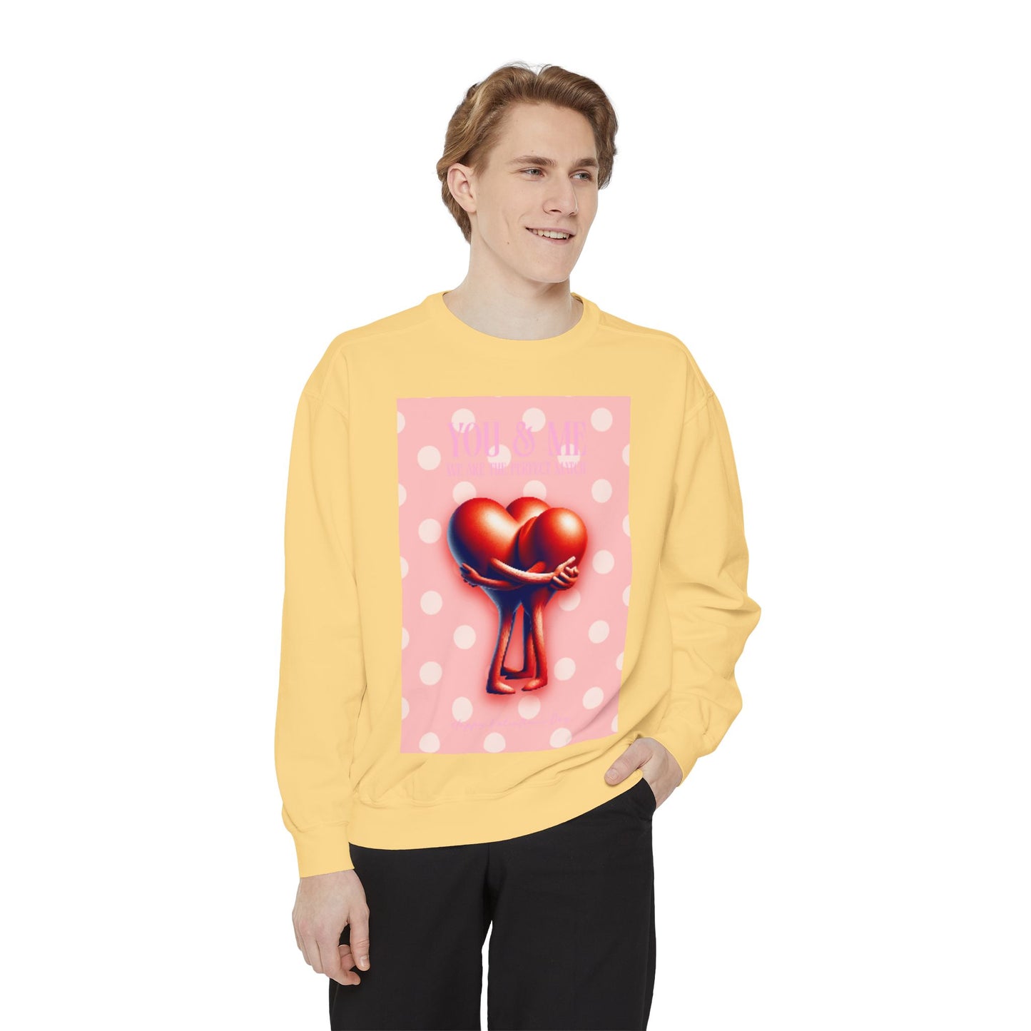 Heart Intertwined Sweatshirt - Two Hearts Design