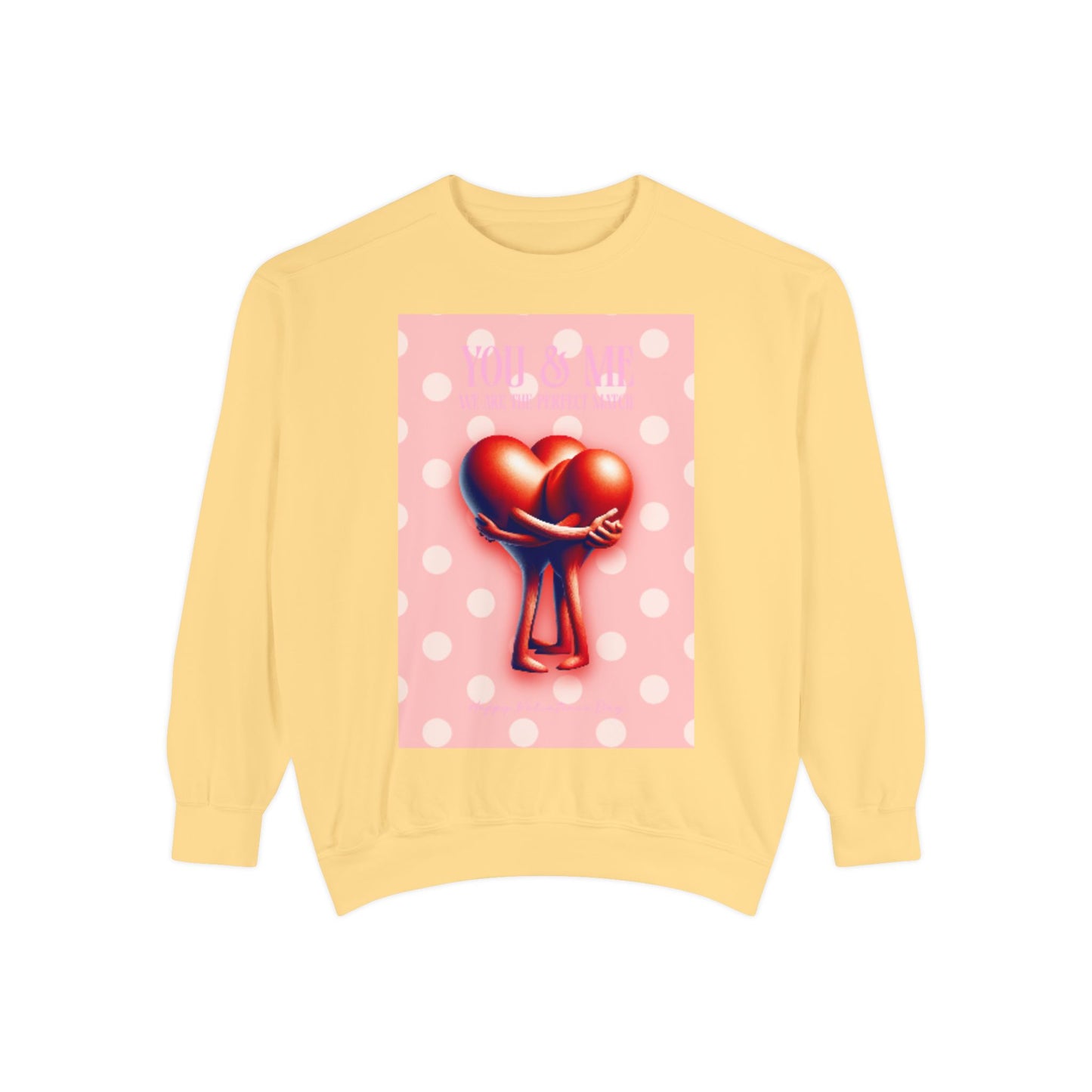 Heart Intertwined Sweatshirt - Two Hearts Design