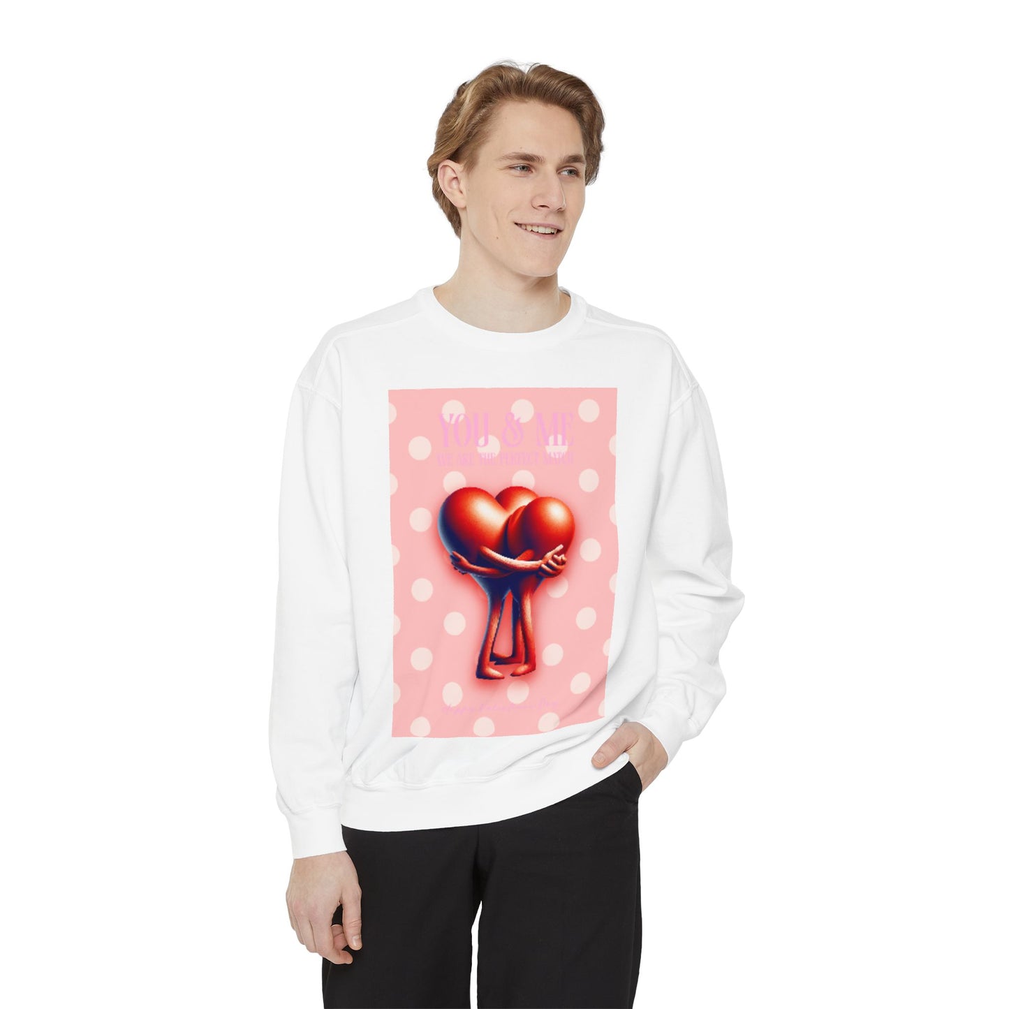 Heart Intertwined Sweatshirt - Two Hearts Design