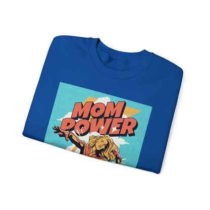 Mom Power Unisex Heavy Blend™ Crewneck Sweatshirt - Perfect Gift for Moms