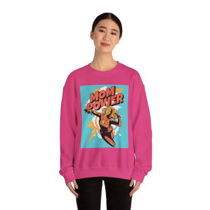 Mom Power Unisex Heavy Blend™ Crewneck Sweatshirt - Perfect Gift for Moms