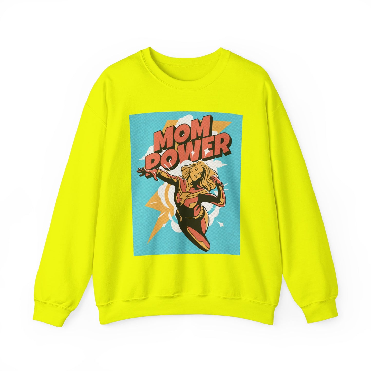 Mom Power Unisex Heavy Blend™ Crewneck Sweatshirt - Perfect Gift for Moms