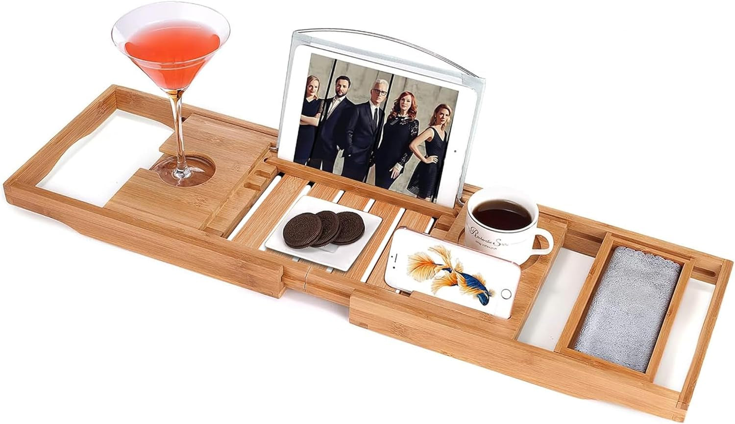 Bamboo Bathtub Caddy Tray – The Perfect Mother’s Day Gift for Relaxation & Luxury